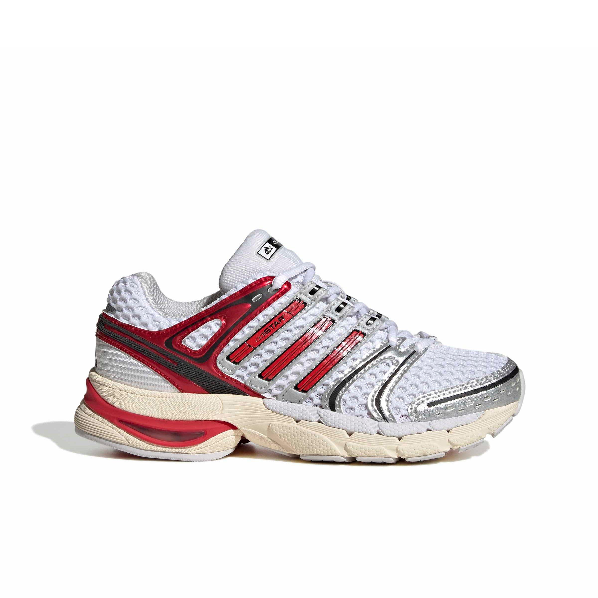 adidas Originals Adistar Control 5 "Ftwr White/Better Scarlet/Dash Grey" Grade School Boys' Shoe - WHITE/SCARLET/GREY